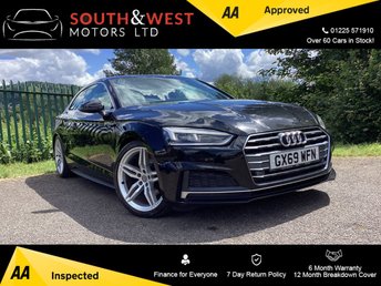 2019 AUDI A5 2.0 TFSI 35 S line Coupe 2dr Petrol S Tronic Euro 6 (s/s) (150 ps) &pound;9985.00