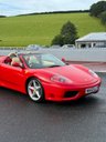 USED 2003 53 FERRARI 360 SPIDER F1 4.3 Auto 490 bhp Rosso Cross with Crema leather, F1 Challenge grill, only 25,000 miles with service history