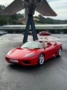 USED 2003 53 FERRARI 360 SPIDER F1 4.3 Auto 490 bhp Rosso Cross with Crema leather, F1 Challenge grill, only 25,000 miles with service history