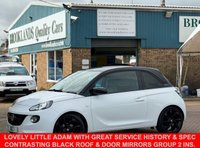 USED 2018 67 VAUXHALL ADAM 1.2i ecoFLEX ENERGISED Hatchback Saturday White Fever Petrol Manual Euro 6 (s/s) (70 ps) Lovely little Adam with Great Service History and Spec Contrasting Black Roof and Door Mirrors Group 2 Insurance