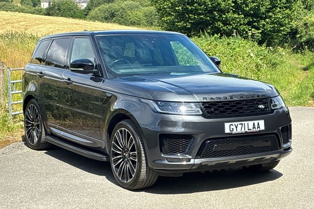 View our Land Rover Range Rover Sport 2.0 P400e 13.1kWh HSE Dynamic Black SUV 5dr Petrol Plug-in Hybrid Auto 4WD Euro 6 (s/s) (404 ps) Panoramic Roof, Rear View Camera, Front / Rear Parking Aid, Touch Pro Duo, Navigation Pro