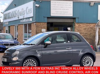 2018 FIAT 500 1.2 Mirror Hatchback Tech House Grey Petrol Manual Euro 6 (s/s) (69 bhp) £6495.00
