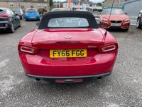 USED 2016 66 FIAT 124 SPIDER 1.4 MultiAir Lusso Convertible 2dr Petrol Euro 6 (140 ps) HEATED LEATHER + FULL SERVICE HISTORY