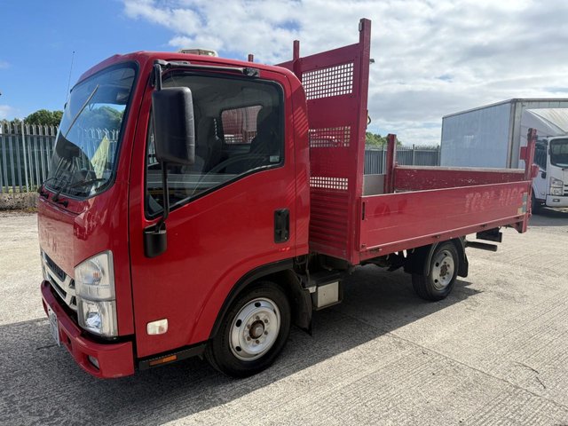 View our Isuzu Trucks Grafter N35.125S Short Wheelbase Dropsider with 500kg Fold-over Tail Lift