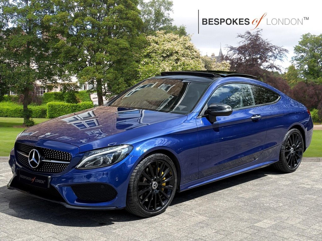USED 2017 Y MERCEDES-BENZ C CLASS 2.1 C250d AMG Line (Premium Plus) G-Tronic+ Euro 6 (s/s) 2dr HUGE SPEC|PANROOF|NIGHT PACK|