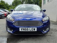 USED 2016 66 FORD FOCUS 1.0T EcoBoost Titanium Hatchback 5dr Petrol Manual Euro 6 (s/s) (100 ps) &pound;20 TAX -- FULL SERVICE HISTORY -- SAT NAV -- PARKING SENSORS