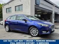 USED 2016 66 FORD FOCUS 1.0T EcoBoost Titanium Hatchback 5dr Petrol Manual Euro 6 (s/s) (100 ps) &pound;20 TAX -- FULL SERVICE HISTORY -- SAT NAV -- PARKING SENSORS
