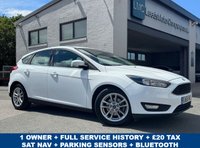 USED 2015 65 FORD FOCUS 1.0T EcoBoost Zetec Hatchback 5dr Petrol Manual Euro 6 (s/s) (125 ps) 1 OWNER -- FULL SERVICE HISTORY -- &pound;20 TAX -- PARKING SENSORS