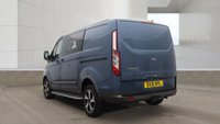 USED 2021 21 FORD TRANSIT CUSTOM Crew Van Double Cab Active Automatic Tdci 170 PS L1 H1 320 With Air Conditioning, Sat Nav, Reverse Camera, Electric Pack, Alloy Wheels, Running Boards, Tailgate, Bulkhead and Ply Lining finished in Chrome Blue in great condition. Service History . Make yor next van purchase in a colour . Upgrade your fleet or business transport with a Ford Transit Custom Crew Van Active, finished in a standout Chrome Blue. This L1 H1 Double Cab combines commercial practicality with executive-level specification. Powered by a responsive 170 PS TDCi engine mated to an automatic transmission, it delivers effortless torque and a refined drive. The van is in great condition and comes with a full service history, confirming its meticulous maintenance record.  Designed for both team transport and cargo, the double cab layout features a full bulkhead and a professionally fitted ply lining, protecting the load area from daily wear. The tailgate provides easy access, while air conditioning, satellite navigation, and a reverse camera make every journey safer and more comfortable. The electric pack, alloy wheels, and running boards enhance both usability and presence. Make your next van purchase in a colour that stands out for the right reasons. Contact us today to view this exceptional example. 