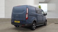 USED 2021 21 FORD TRANSIT CUSTOM Crew Van Double Cab Active Automatic Tdci 170 PS L1 H1 320 With Air Conditioning, Sat Nav, Reverse Camera, Electric Pack, Alloy Wheels, Running Boards, Tailgate, Bulkhead and Ply Lining finished in Chrome Blue in great condition. Service History . Make yor next van purchase in a colour . Upgrade your fleet or business transport with a Ford Transit Custom Crew Van Active, finished in a standout Chrome Blue. This L1 H1 Double Cab combines commercial practicality with executive-level specification. Powered by a responsive 170 PS TDCi engine mated to an automatic transmission, it delivers effortless torque and a refined drive. The van is in great condition and comes with a full service history, confirming its meticulous maintenance record.  Designed for both team transport and cargo, the double cab layout features a full bulkhead and a professionally fitted ply lining, protecting the load area from daily wear. The tailgate provides easy access, while air conditioning, satellite navigation, and a reverse camera make every journey safer and more comfortable. The electric pack, alloy wheels, and running boards enhance both usability and presence. Make your next van purchase in a colour that stands out for the right reasons. Contact us today to view this exceptional example. 