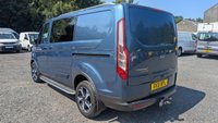 USED 2021 21 FORD TRANSIT CUSTOM Crew Van Double Cab Active Automatic Tdci 170 PS L1 H1 320 With Air Conditioning, Sat Nav, Reverse Camera, Electric Pack, Alloy Wheels, Running Boards, Tailgate, Bulkhead and Ply Lining finished in Chrome Blue in great condition. Service History . Make yor next van purchase in a colour . Upgrade your fleet or business transport with a Ford Transit Custom Crew Van Active, finished in a standout Chrome Blue. This L1 H1 Double Cab combines commercial practicality with executive-level specification. Powered by a responsive 170 PS TDCi engine mated to an automatic transmission, it delivers effortless torque and a refined drive. The van is in great condition and comes with a full service history, confirming its meticulous maintenance record.  Designed for both team transport and cargo, the double cab layout features a full bulkhead and a professionally fitted ply lining, protecting the load area from daily wear. The tailgate provides easy access, while air conditioning, satellite navigation, and a reverse camera make every journey safer and more comfortable. The electric pack, alloy wheels, and running boards enhance both usability and presence. Make your next van purchase in a colour that stands out for the right reasons. Contact us today to view this exceptional example. 