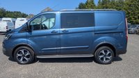 USED 2021 21 FORD TRANSIT CUSTOM Crew Van Double Cab Active Automatic Tdci 170 PS L1 H1 320 With Air Conditioning, Sat Nav, Reverse Camera, Electric Pack, Alloy Wheels, Running Boards, Tailgate, Bulkhead and Ply Lining finished in Chrome Blue in great condition. Service History . Make yor next van purchase in a colour . Upgrade your fleet or business transport with a Ford Transit Custom Crew Van Active, finished in a standout Chrome Blue. This L1 H1 Double Cab combines commercial practicality with executive-level specification. Powered by a responsive 170 PS TDCi engine mated to an automatic transmission, it delivers effortless torque and a refined drive. The van is in great condition and comes with a full service history, confirming its meticulous maintenance record.  Designed for both team transport and cargo, the double cab layout features a full bulkhead and a professionally fitted ply lining, protecting the load area from daily wear. The tailgate provides easy access, while air conditioning, satellite navigation, and a reverse camera make every journey safer and more comfortable. The electric pack, alloy wheels, and running boards enhance both usability and presence. Make your next van purchase in a colour that stands out for the right reasons. Contact us today to view this exceptional example. 