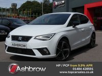 USED 2023 73 SEAT IBIZA 1.0 TSI FR Sport 5d 110 S/S 1 OWNER, FULL LINK FOR WIRELESS APPLE CARPLAY / ANDROID AUTO, SAT NAV, DIGITAL COCKPIT, LEATHER ALCANTARA, LED LIGHTS, AUTO LIGHTS & WIPERS, POWER FOLDING MIRRORS, CRUISE CONTROL & SPEED LIMITER, VOICE CONTROL, DAB RADIO, BLUETOOTH, VOICE CONTROL, MANUAL 6 SPEED GEARBOX, TINTED GLASS, 18 INCH ALLOY WHEELS, FRONT FOG LIGHTS, LEATHER FLAT BOTTOM MULTIFUNCTION STEERING WHEEL, 2x USB C, CLIMATE CONTROL, DRIVE SELECT, ADJUSTABLE BACKGROUND LIGHTING, LANE ASSIST, ISO FIX, SERVICE HISTORY