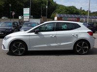 USED 2023 73 SEAT IBIZA 1.0 TSI FR Sport 5d 110 S/S 1 OWNER, FULL LINK FOR WIRELESS APPLE CARPLAY / ANDROID AUTO, SAT NAV, DIGITAL COCKPIT, LEATHER ALCANTARA, LED LIGHTS, AUTO LIGHTS & WIPERS, POWER FOLDING MIRRORS, CRUISE CONTROL & SPEED LIMITER, VOICE CONTROL, DAB RADIO, BLUETOOTH, VOICE CONTROL, MANUAL 6 SPEED GEARBOX, TINTED GLASS, 18 INCH ALLOY WHEELS, FRONT FOG LIGHTS, LEATHER FLAT BOTTOM MULTIFUNCTION STEERING WHEEL, 2x USB C, CLIMATE CONTROL, DRIVE SELECT, ADJUSTABLE BACKGROUND LIGHTING, LANE ASSIST, ISO FIX, SERVICE HISTORY