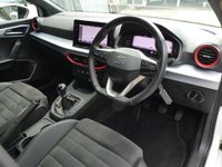USED 2023 73 SEAT IBIZA 1.0 TSI FR Sport 5d 110 S/S 1 OWNER, FULL LINK FOR WIRELESS APPLE CARPLAY / ANDROID AUTO, SAT NAV, DIGITAL COCKPIT, LEATHER ALCANTARA, LED LIGHTS, AUTO LIGHTS & WIPERS, POWER FOLDING MIRRORS, CRUISE CONTROL & SPEED LIMITER, VOICE CONTROL, DAB RADIO, BLUETOOTH, VOICE CONTROL, MANUAL 6 SPEED GEARBOX, TINTED GLASS, 18 INCH ALLOY WHEELS, FRONT FOG LIGHTS, LEATHER FLAT BOTTOM MULTIFUNCTION STEERING WHEEL, 2x USB C, CLIMATE CONTROL, DRIVE SELECT, ADJUSTABLE BACKGROUND LIGHTING, LANE ASSIST, ISO FIX, SERVICE HISTORY
