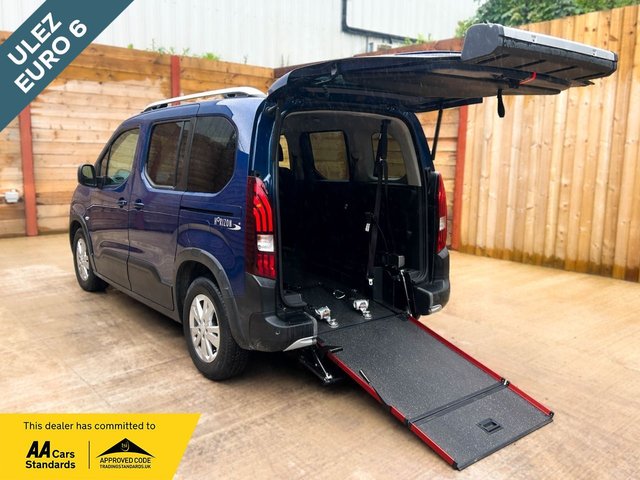 View our Peugeot Rifter 3 Seat Petrol Auto Wheelchair Accessible Disabled Access Vehicle WAV