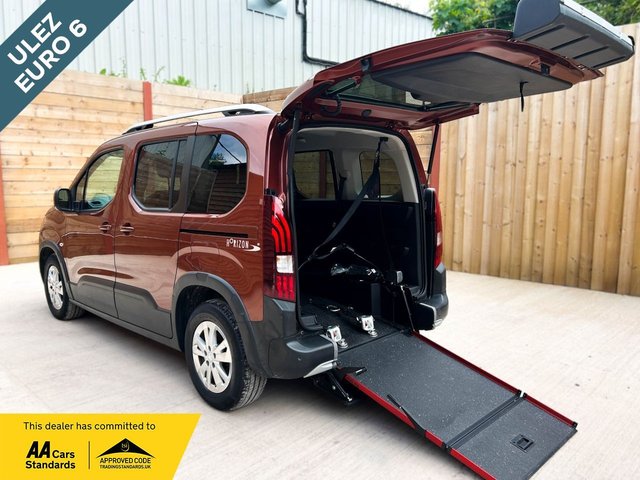 View our Peugeot Rifter 3 Seat Petrol Auto Wheelchair Accessible Disabled Access Vehicle WAV