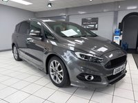 USED 2018 68 FORD S-MAX 2.0 TDCi ST-Line MPV 5dr Diesel Manual Euro 6 (s/s) (180 ps) MAGNETIC GREY / ST-LINE / 7 SEATER / TOUCHSCREEN APPLE CARPLAY & ANDROID AUTO / FRONT & REAR SENSORS / AMBIENT LIGHTING / HEATED SEATS / HEATED WINDSCREEN / LANE CONTROL / NAVIGATION / CRUISE CONTROL