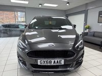 USED 2018 68 FORD S-MAX 2.0 TDCi ST-Line MPV 5dr Diesel Manual Euro 6 (s/s) (180 ps) MAGNETIC GREY / ST-LINE / 7 SEATER / TOUCHSCREEN APPLE CARPLAY & ANDROID AUTO / FRONT & REAR SENSORS / AMBIENT LIGHTING / HEATED SEATS / HEATED WINDSCREEN / LANE CONTROL / NAVIGATION / CRUISE CONTROL