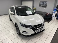 USED 2021 70 NISSAN QASHQAI 1.3 DIG-T N-Motion SUV 5dr Petrol Manual Euro 6 (s/s) (140 ps) STORM WHITE / 3D QUITLED NAPPA LEATHER / PANORAMIC ROOF / TOUCHSCREEN APPLE CARPLAY & ANDROID AUTO / REAR SENSORS / 360 CAMERAS / HEATED SEATS / DAB / CRUISE CONTROL