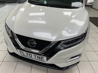 USED 2021 70 NISSAN QASHQAI 1.3 DIG-T N-Motion SUV 5dr Petrol Manual Euro 6 (s/s) (140 ps) STORM WHITE / 3D QUITLED NAPPA LEATHER / PANORAMIC ROOF / TOUCHSCREEN APPLE CARPLAY & ANDROID AUTO / REAR SENSORS / 360 CAMERAS / HEATED SEATS / DAB / CRUISE CONTROL