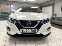USED 2021 70 NISSAN QASHQAI 1.3 DIG-T N-Motion SUV 5dr Petrol Manual Euro 6 (s/s) (140 ps) STORM WHITE / 3D QUITLED NAPPA LEATHER / PANORAMIC ROOF / TOUCHSCREEN APPLE CARPLAY & ANDROID AUTO / REAR SENSORS / 360 CAMERAS / HEATED SEATS / DAB / CRUISE CONTROL