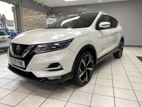 USED 2021 70 NISSAN QASHQAI 1.3 DIG-T N-Motion SUV 5dr Petrol Manual Euro 6 (s/s) (140 ps) STORM WHITE / 3D QUITLED NAPPA LEATHER / PANORAMIC ROOF / TOUCHSCREEN APPLE CARPLAY & ANDROID AUTO / REAR SENSORS / 360 CAMERAS / HEATED SEATS / DAB / CRUISE CONTROL