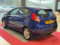 USED 2015 15 FORD FIESTA 1.25 Zetec Hatchback 5dr Petrol Manual Euro 6 (82 ps) BLUETOOTH HANDSFREE, MULTI FUNCTIONING STEERING WHEEL, AIR CONDITIONING, HALOGEN HEADLIGHTS, LED DAYTIME RUNNING LIGHTS, ISOFIX, ELECTRIC HEATED DOOR MIRRORS