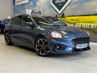 USED 2019 68 FORD FOCUS 1.0T EcoBoost ST-Line X Hatchback 5 Door Petrol Manual Blue Euro 6 1 Former Keeper +BLUETOOTH+CRUISE+PARK SENSORS+