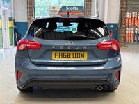 USED 2019 68 FORD FOCUS 1.0T EcoBoost ST-Line X Hatchback 5 Door Petrol Manual Blue Euro 6 1 Former Keeper +BLUETOOTH+CRUISE+PARK SENSORS+