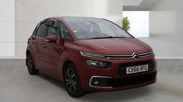 View our Citroen C4 Picasso 1.6 BlueHDi Flair MPV 5 Door Diesel Automatic Red EAT6 Euro 6 Low Tax