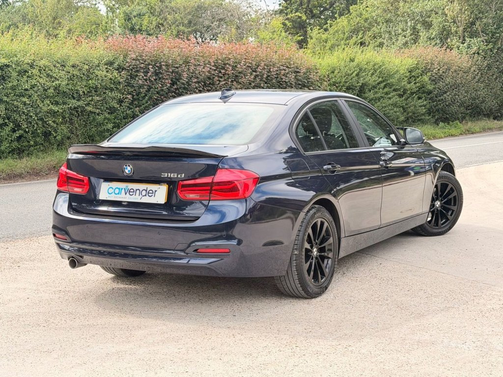 USED 2017 17 BMW 3 SERIES 2.0 316d SE Saloon 4dr Diesel Manual Euro 6 (s/s) (116 ps) 7 Services|2 Owners|R.F Sensors|SatNav|