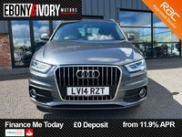 USED 2014 14 AUDI Q3 2.0 TDI S line SUV 5dr Diesel S Tronic quattro Euro 5 (s/s) (177 ps) 2 OWNERS FROM NEW 2 KEYS BOOK PACK SERVICED IF REQUIRED AND A MINIMUM OF 9 MONTHS MOT WITHIN THE SALE