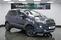 USED 2015 65 FORD ECOSPORT 1.0T EcoBoost Titanium 2WD Euro 5 (s/s) 5dr 12 Month MOT, Black Leather