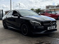 USED 2019 19 MERCEDES-BENZ CLA 2.1 CLA220d AMG Line Night Edition (Plus) Coupe 4 Door Diesel Automatic Black 7G-DCT Euro 6  AUTOMATIC+HEATED SEATS+PARK SENSORS