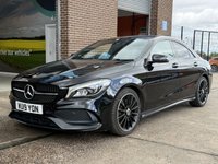 USED 2019 19 MERCEDES-BENZ CLA 2.1 CLA220d AMG Line Night Edition (Plus) Coupe 4 Door Diesel Automatic Black 7G-DCT Euro 6  AUTOMATIC+HEATED SEATS+PARK SENSORS