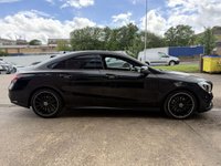 USED 2019 19 MERCEDES-BENZ CLA 2.1 CLA220d AMG Line Night Edition (Plus) Coupe 4 Door Diesel Automatic Black 7G-DCT Euro 6  AUTOMATIC+HEATED SEATS+PARK SENSORS