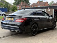 USED 2019 19 MERCEDES-BENZ CLA 2.1 CLA220d AMG Line Night Edition (Plus) Coupe 4 Door Diesel Automatic Black 7G-DCT Euro 6  AUTOMATIC+HEATED SEATS+PARK SENSORS