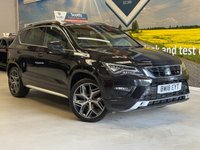 USED 2018 18 SEAT ATECA 2.0 TDI FR SUV 5 Door Diesel Manual Black 4Drive Euro 6  PARK SENSORS+REVERSE CAM+DAB RADIO