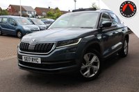 USED 2017 17 SKODA KODIAQ 2.0 TDI Edition SUV 5dr Diesel DSG 4WD Euro 6 (s/s) (7 Seat) (190 ps) - EURO 6 - ULEZ, SAT NAV, HTD/LEATHER, PAN ROOF, E/TAILGATE, LEDS, P/SENSORS, 19" ALLOYS, CRUISE/LDW/BSA, APPLE/ANDROID CARPLAY, BLUETOOTH, DAB & WIRELESS CHARGER