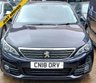 USED 2018 18 PEUGEOT 308 1.2 PureTech Allure Hatchback 5dr Petrol EAT Euro 6 (s/s) (130 ps) CRUISE,USB,AUX,BLUETOOTH,ISOFIX