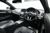 USED 2014 64 MERCEDES-BENZ E CLASS 2.1 E220d BlueTEC AMG Line G-Tronic+ Euro 6 (s/s) 2dr Full Black Leather, Sat Nav