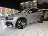 USED 2019 19 VOLKSWAGEN TIGUAN 2.0 TDI R-Line Tech SUV 5dr Diesel Manual 4Motion Euro 6 (s/s) (150 ps) CARPLAY + PAN ROOF + 360 CAM