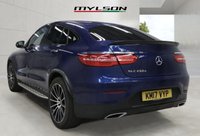 USED 2017 17 MERCEDES-BENZ GLC 2.1 GLC250d AMG Line (Premium Plus) Coupe 5dr Diesel G-Tronic 4MATIC Euro 6 (s/s) (204 ps) Brilliant Blue | Black Leather Interior | Night Pack | Privacy Glass | Bluetooth Media | Burmester Audio | Heated Seats | ULEZ OK