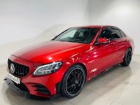 USED 2018 68 MERCEDES-BENZ C-CLASS 1.5 C200 MHEV EQ Boost AMG Line Saloon 4dr Petrol G-Tronic+ Euro 6 (s/s) (198 ps) Hyacinth Red | Black Alcantara Interior | Custom Black Pack | AMG Style Wheels | Widescreen Media | Privacy Glass | ULEZ OK | Low Mileage
