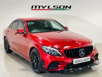 USED 2018 68 MERCEDES-BENZ C-CLASS 1.5 C200 MHEV EQ Boost AMG Line Saloon 4dr Petrol G-Tronic+ Euro 6 (s/s) (198 ps) Hyacinth Red | Black Alcantara Interior | Custom Black Pack | AMG Style Wheels | Widescreen Media | Privacy Glass | ULEZ OK | Low Mileage