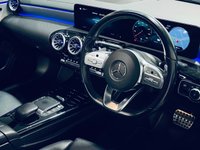 USED 2022 71 MERCEDES-BENZ CLA 1.3 CLA250e 15.6kWh AMG Line (Premium Plus) Coupe 4dr Petrol Plug-in Hybrid 8G-DCT Euro 6 (s/s) (218 ps) Cosmos Black | Black Leather Interior | Glass Panoramic Roof | Privacy Glass | Heated Seats | Ambient Lighting | ULEZ OK