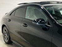 USED 2022 71 MERCEDES-BENZ CLA 1.3 CLA250e 15.6kWh AMG Line (Premium Plus) Coupe 4dr Petrol Plug-in Hybrid 8G-DCT Euro 6 (s/s) (218 ps) Cosmos Black | Black Leather Interior | Glass Panoramic Roof | Privacy Glass | Heated Seats | Ambient Lighting | ULEZ OK