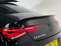 USED 2022 71 MERCEDES-BENZ CLA 1.3 CLA250e 15.6kWh AMG Line (Premium Plus) Coupe 4dr Petrol Plug-in Hybrid 8G-DCT Euro 6 (s/s) (218 ps) Cosmos Black | Black Leather Interior | Glass Panoramic Roof | Privacy Glass | Heated Seats | Ambient Lighting | ULEZ OK