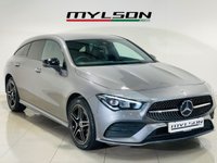 USED 2023 23 MERCEDES-BENZ CLA 1.3 CLA250e 15.6kWh AMG Line (Premium) Shooting Brake 5dr Petrol Plug-in Hybrid 8G-DCT Euro 6 (s/s) (218 ps) Mountain Grey | Black Alcantara Interior with Red Stitching | Ambient Lighting | Apple CarPlay | Night Pack | Heated Seats | ULEZ OK